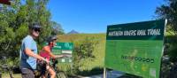 Couple on rail trail viewing Wollumbin | Kate Baker