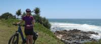 A cyclist on the Tweed Valley Coast | Erin Wileman