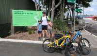 A family at the start of the Northern Rivers Rail Trail | Erin Wileman