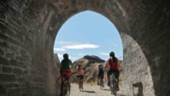 Cycling through the Historic railway tunnels