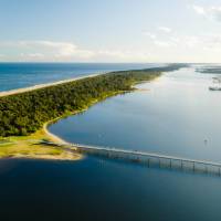 View over the Lakes Entrance, East Gippsland