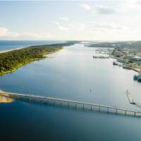 View over the Lakes Entrance, East Gippsland