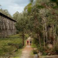 Cycle by the iconic Stony Creek Trestle Bridge