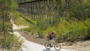 Ride by the Stony Creek Trestle Bridge | Ride High Country