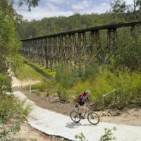 Ride by the Stony Creek Trestle Bridge | Ride High Country