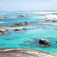 Enjoy a drip in the crystal clear waters of Greens Pool in William Bay National Park | Tourism Western Australia