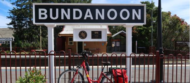 Bike at the Bundanoon Train Station | Kate Baker