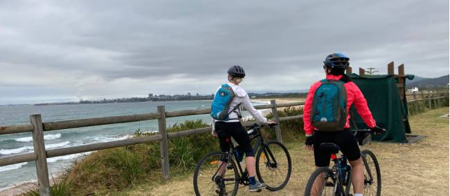 One of the many beaches cycled past on the Thirroul Wollongong cycle route | Kate Baker