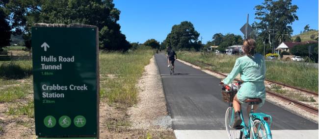 signage on the norther rivers rail trail | Kate Baker