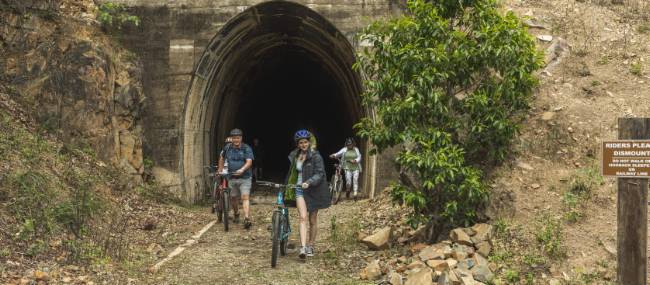 Discover the 6 tunnels along the Boyne Burnett Inland Rail Trail